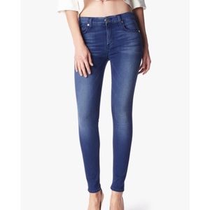 7 For All Mankind mid rise ankle skinny